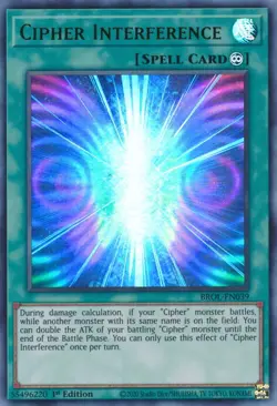 Yugioh - Cipher Interference (Ultra Rare) (1st Edition) - BROL-EN039 P - Image 1