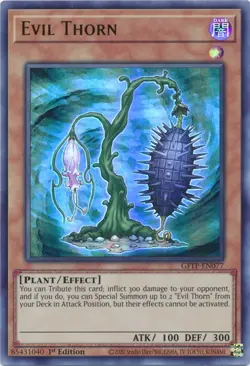 Yugioh - Evil Thorn (Ultra Rare) (1st Edition) - GFTP-EN077 P - Image 1