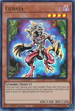 Yugioh - Gernia (Ultra Rare) (1st Edition) - LDS3-EN004 P - Image 1