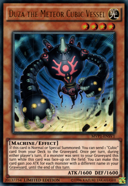 Yugioh Duza the Meteor Cubic Vessel (Ultra Rare) (Limited Edition) MVP1-ENSE1 P - Image 1