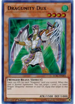 Yugioh - Dragunity Dux (Ultra Rare) (1st Edition) - LCKC-EN084 P - Image 1