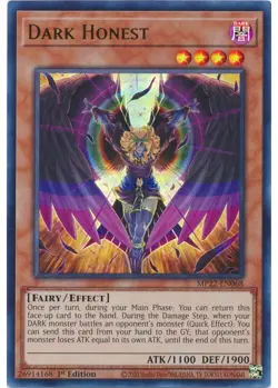 Yugioh - Dark Honest (Ultra Rare) (1st Edition) - MP22-EN068 P - Image 1