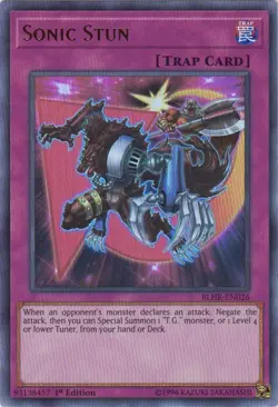 Yugioh - Sonic Stun (Ultra Rare) (1st Edition) - BLHR-EN026 P - Image 1