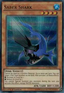 Yugioh - Saber Shark (Ultra Rare) (1st Edition) - DUSA-EN004 P - Image 1