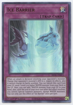Yugioh - Ice Barrier (Ultra Rare) (1st Edition) - BROL-EN013 P - Image 1