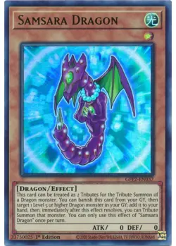 Yugioh - Samsara Dragon (Ultra Rare) (1st Edition) - GFP2-EN037 P - Image 1
