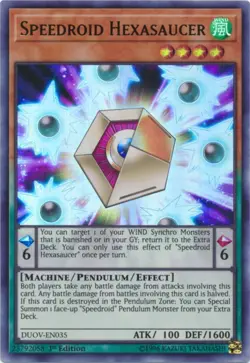 Yugioh - Speedroid Hexasaucer (Ultra Rare) (1st Edition) - DUOV-EN035 P - Image 1