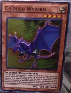 Yugioh - C-Crush Wyvern (Super Rare) (1st Edition) - SDKS-EN003 P - Image 1