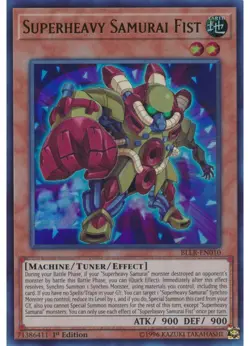 Yugioh - Superheavy Samurai Fist (Ultra Rare) (1st Edition) - BLLR-EN010 P - Image 1