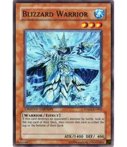Yugioh - Blizzard Warrior (Super Rare) (Limited Edition) - HA01-EN002 P - Image 1