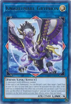 Yugioh - Knightmare Gryphon (Rare) (1st Edition) - GEIM-EN041 P - Image 1