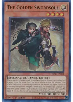 Yugioh - The Golden Swordsoul (Ultra Rare) (1st Edition) - SDAZ-EN003 P - Image 1