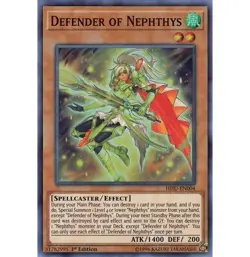 Yugioh - Defender of Nephthys (Super Rare) (1st Edition) - HISU-EN004 P - Image 1