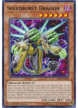 Yugioh - Speedburst Dragon (Rare) (1st Edition) - SAST-EN006 P - Image 1