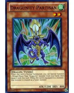 Yugioh - Dragunity Partisan (Super Rare) (1st Edition) - HA04-EN045 P - Image 1