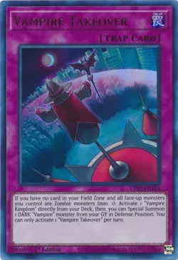 Yugioh - Vampire Takeover (Ultra Rare) (1st Edition) - GFP2-EN168 P - Image 1