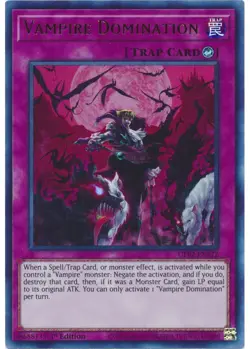 Yugioh - Vampire Domination (Ultra Rare) (1st Edition) - GFP2-EN172 P - Image 1