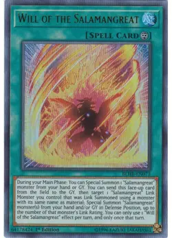 Yugioh - Will of the Salamangreat (Ultra Rare) (1st Edition) - BLHR-EN073 P - Image 1