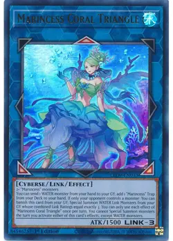Yugioh - Marincess Coral Triangle (Ultra Rare) (1st Edition) - LED9-EN033 P - Image 1