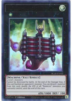 Yugioh - Number 1: Numeron Gate Ekam (Ultra Rare) (1st Edition) - BLAR-EN022 P - Image 1