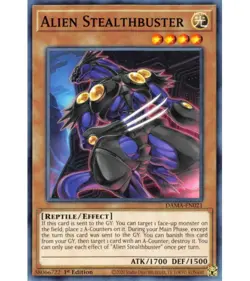 Yugioh - Alien Stealthbuster (Common) (1st Edition) - DAMA-EN021 P - Image 1