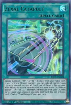 Yugioh - Zexal Catapult (Ultra Rare) (1st Edition) - BROL-EN028 P - Image 1