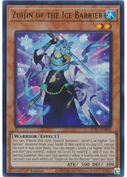 Yugioh - Zuijin of the Ice Barrier (Ultra Rare) (1st Edition) - SDFC-EN005 P - Image 1