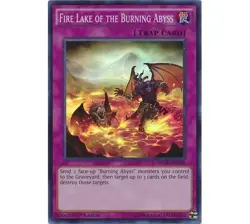 Yugioh Fire Lake of the Burning Abyss (Super Rare) (1st Edition) - NECH-ENS12 P - Image 1