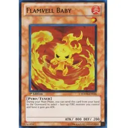 Yugioh - Flamvell Baby (Super Rare) (1st Edition) - HA02-EN016 P - Image 1