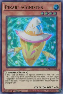 Yugioh - Pikari @Ignister (Ultra Rare) (1st Edition) - MP21-EN001 P - Image 1