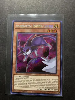 Yugioh Advanced Crystal Beast Ruby Carbuncle (Secret 1st Edition) BLCR-EN010 (P) - Image 1