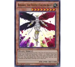 Yugioh Rosaria, the Stately Fallen Angel (Ultra Rare) (1st Edition) LC5D-EN095 P - Image 1