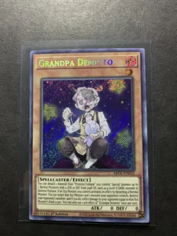 Yugioh - Grandpa Demetto (Secret Rare) (1st Edition) - BROL-EN032 (P) - Image 1