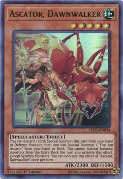 Yugioh - Ascator, Dawnwalker (Ultra Rare) (1st Edition) - LED5-EN024 P - Image 1
