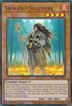 Yugioh - Shiranui Solitaire (Ultra Rare) (1st Edition) - MAMA-EN054 P - Image 1