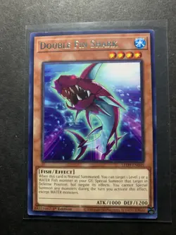 Yugioh - Double Fin Shark (Rare) (1st Edition) - LED9-EN049 (P) - Image 1