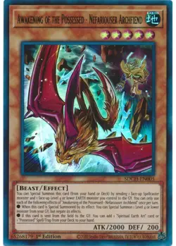Yugioh Awakening of the Possessed - Nefariouser Archfiend Ultra 1st SDCH-EN005 P - Image 1