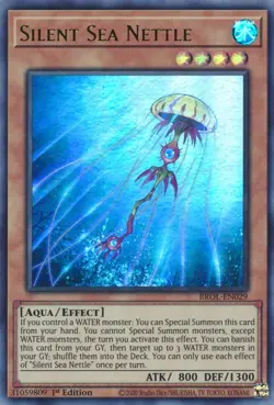 Yugioh - Silent Sea Nettle (Ultra Rare) (1st Edition) - BROL-EN029 P - Image 1