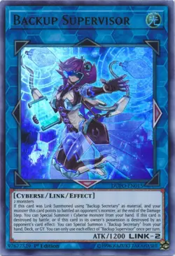 Yugioh - Backup Supervisor (Ultra Rare) (1st Edition) - DUPO-EN015 P - Image 1