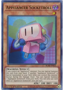 Yugioh - Appliancer Socketroll (Ultra Rare) (1st Edition) - BLAR-EN035 P - Image 1