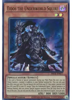 Yugioh - Eidos the Underworld Squire (Ultra Rare) (1st Edition) - BROL-EN077 P - Image 1