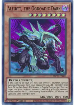 Yugioh - Aleirtt, the Ogdoadic Dark (Super Rare) (1st Edition) - ANGU-EN006 P - Image 1