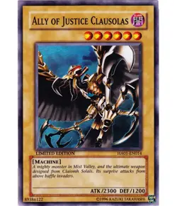 Yugioh - Ally of Justice Clausolas (Super Rare) (Limited Edition) - HA01-EN014 P - Image 1