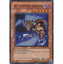 Yugioh - Ally of Justice Garadholg (Super Rare) (Limited Edition) - HA01-EN015 P - Image 1