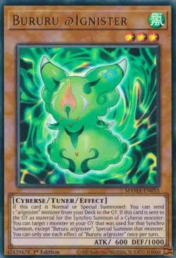 Yugioh - Bururu @Ignister (Ultra Rare) (1st Edition) - MAMA-EN055 P - Image 1