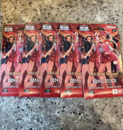 LOT OF 5 One Piece Heroines EB-03 Sleeved Booster Packs English (New Sealed) - Image 1