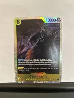 One Piece Gecko Moria OP14-104 The Azure Sea's Seven Foil SR EN NM - Image 1