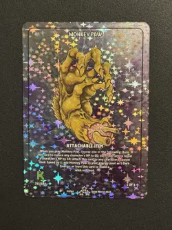 Dead World TCG Monkey Paw 211/184 SR Borderless Holo Card Kickstarter 2025 - Image 1