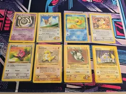 1999-2000 Vintage Pokemon Cards Lot Of 8 TCG - Image 1