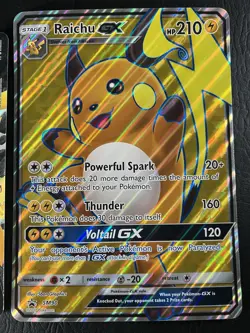 Pikachu V-UNION & Raichu GX SM90 Pokemon TCG Holo Jumbo Promo Cards A - Image 2